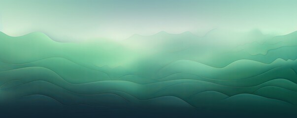 Abstract indigo and green gradient background with blur effect, northern lights