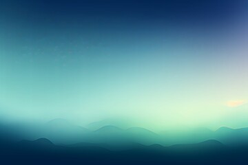 Abstract indigo and green gradient background with blur effect, northern lights - obrazy, fototapety, plakaty