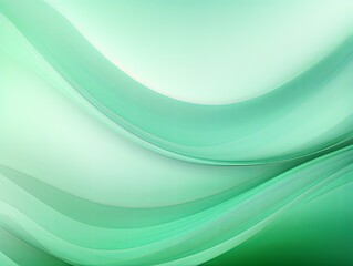 Abstract mint green and green gradient background with blur effect, northern lights