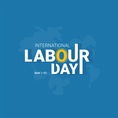 Fototapeta premium International labor day creative social media poste and text vector illustration design template