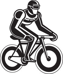 CircuitCycle Robot on Bike Emblem TechWheel Vector Logo Design