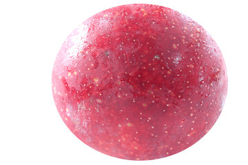 plum isolated on white. plum with water drops. isolated fruit.