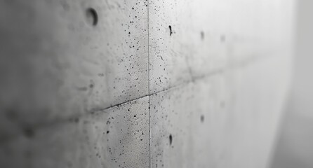 A close-up of the concrete wall