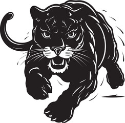 Swift Stalker Running Panther Icon Panther Pursuit Vector Logo Emblem