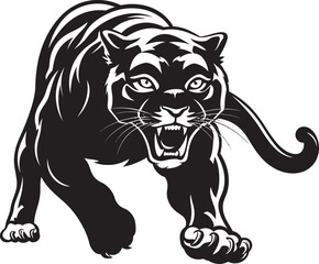 Prowess Panther Running Panther Icon Panther Pursuit Vector Logo Emblem