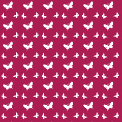 pink butterfly seamless pattern for fabric