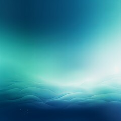 Abstract sky blue and green gradient background with blur effect, northern lights