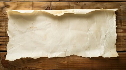 Vintage Rolled-Up Manuscript with Creases and Wrinkles - obrazy, fototapety, plakaty
