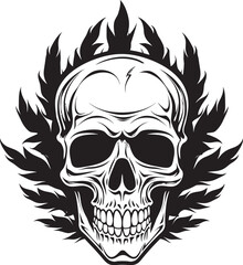 Skullweed Emblem Cannabis Skull Emblematic Design GanjaGlow Skull Cannabis Inspired Logo