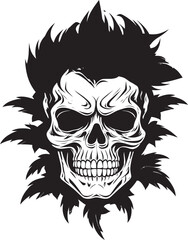 Skulls and Buds Cannabis Leaf Skull Vector Cannabone Crest Skull with Cannabis Leaf Symbol