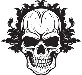 GanjaGlow Skull Cannabis Inspired Logo Skulls and Buds Cannabis Leaf Skull Vector