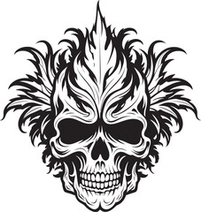 Skullweed Icon Cannabis Vector Emblem Mariaskull Emblem Skull with Cannabis Leaves