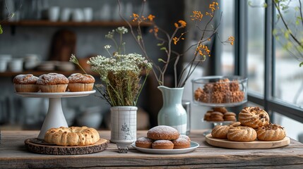 gluten-free baked goods - obrazy, fototapety, plakaty