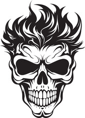 Cannaskull Emblem Skull with Cannabis Symbol Leafy Skull Vision Cannabis Icon Design