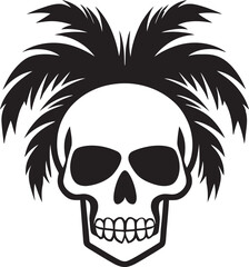 Palm of the Afterlife Skull Logo Icon Skull Haven Palm Vector Design