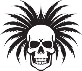 Palm of the Afterlife Skull Vector Symbol Skull Haven Palm Vector Logo