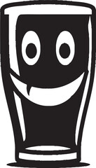 Beaming Brew Vector Logo Icon for Smile Beer Mug Sip and Smile Emblematic Design for Smile Glass Beer Mug