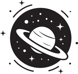 Nebula Mark Space Logo Design Astral Seal Icon for Space