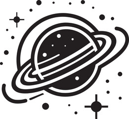 Interstellar Insignia Iconic Space Emblem Cosmic Crest Logo Design for Space