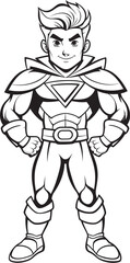 Mighty Guardian Emblematic Hero Icon Supercharged Symbol Iconic Emblem Design