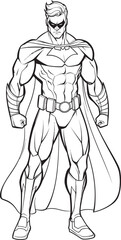 Caped Crusader Hero Logo Icon Justice Mark Symbolic Super Badge