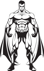 Justice Mark Emblematic Superhero Badge Heroic Herald Symbol Design for Emblem