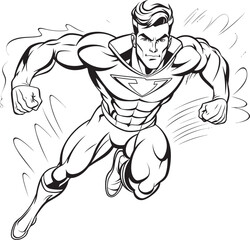 Mighty Guardian Emblematic Design for Heroic Emblem Caped Crusader Symbolic Emblem for Superhero