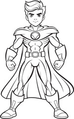 Caped Crusader Icon Design for Hero Justice Mark Superhero Emblem Design