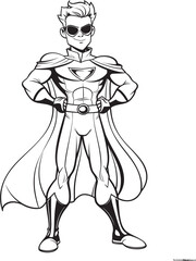 Mighty Guardian Iconic Superhero Logo Heroic Emblem Vector Badge Icon