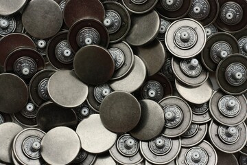 Large metal buttons for jeans