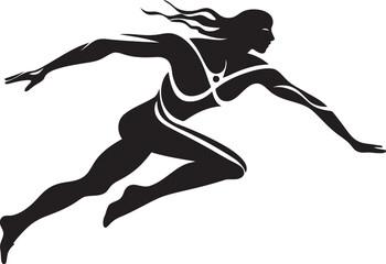 Aqua Arc Iconic Swimmer Logo Swim Stream Symbolic Emblem Design