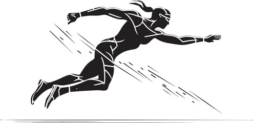 Aquatic Agility Symbolic Swim Emblem Splash Symbol Vector Emblem for Swimmer