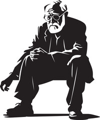 Times Toll Emblematic Vector Icon Elder Echoes Symbol of Memories Past