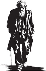 Solemn Solitude Iconic Emblem of Loneliness Weary Witness Symbol of Silent Suffering