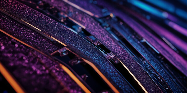 Mysteri&ouml;se Sch&ouml;nheit: Dunkellila Fl&auml;chen mit glitzernden Details