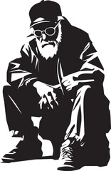 Aged Anguish Symbol of Wearied Spirit Crestfallen Sentinel Iconic Emblem of Desolation