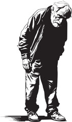 Weary Watchman Iconic Emblem of Vigilance Grieving Guardian Symbol of Quiet Sorrow