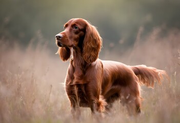 A view of a Red Setter Dog