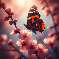 Butterfly vector art illustration  