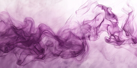 Fototapeta premium Close up of purple smoke on white background, resembling Magenta painting art. Generative AI