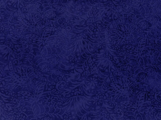 Decorative gift-wrapping paper with plant motif. Shades of dark blue. 