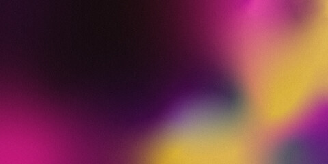 Color gradient, rough abstract background, empty space grainy noise, rough texture .Blueberry, purple, yellow