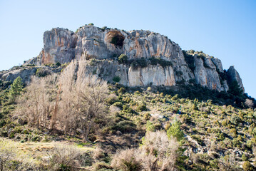 Benizar Mountain, or Calar de Benizar, a large cave at the summit