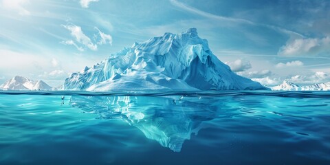 Iceberg in Antarctica Generative AI - obrazy, fototapety, plakaty