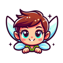 Fototapeta premium Animated Elf Boy, Playful with Big Ears, Fantasy Theme