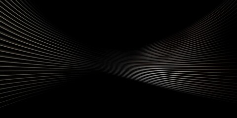 Black vector background, thin lines, simple shapes, minimalistic style, lines in the shape of U with sharp corners, horizontal line pattern 