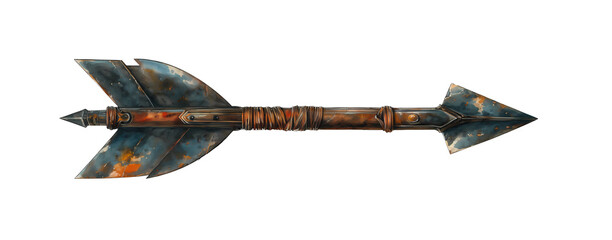 An antique metal arrow.