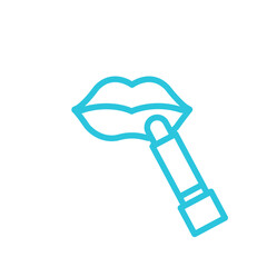 Nurture lip balm icon. Isolated on white background. From blue icon set.