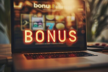 Winning and bonus concept, , banner and wallpaper for bonus and win, prize, triumph of victory, joy of achieving what you want, gambling theme, casino, online games.