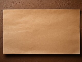 Brown background with dark brown paper on the right side, minimalistic background, copy space concept, top view, flat lay, high resolution photography, stock photo, professional color grading, clean s